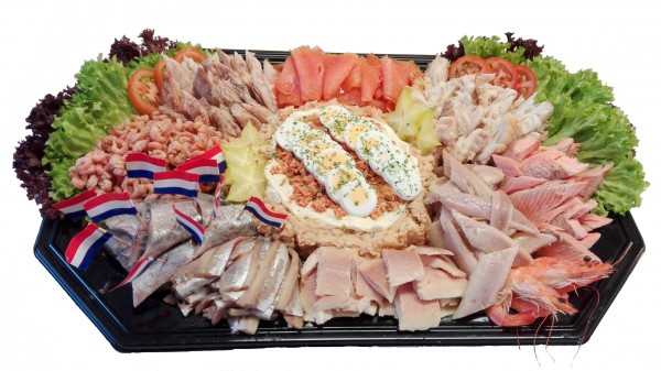 Visschotel + Salade